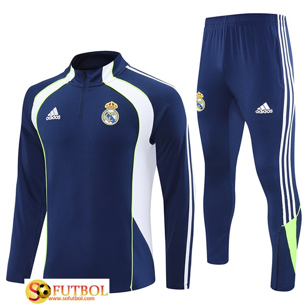 Chandal Equipos De Futbol Real Madrid Azul/Blanco/Verde 2025/2026