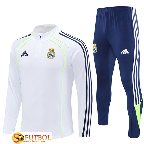 Chandal Equipos De Futbol Real Madrid Blanco/Azul/Verde 2025/2026
