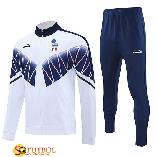 Chandal Equipos De Futbol Chaquetas Italia Blanco/Azul 2025/2026