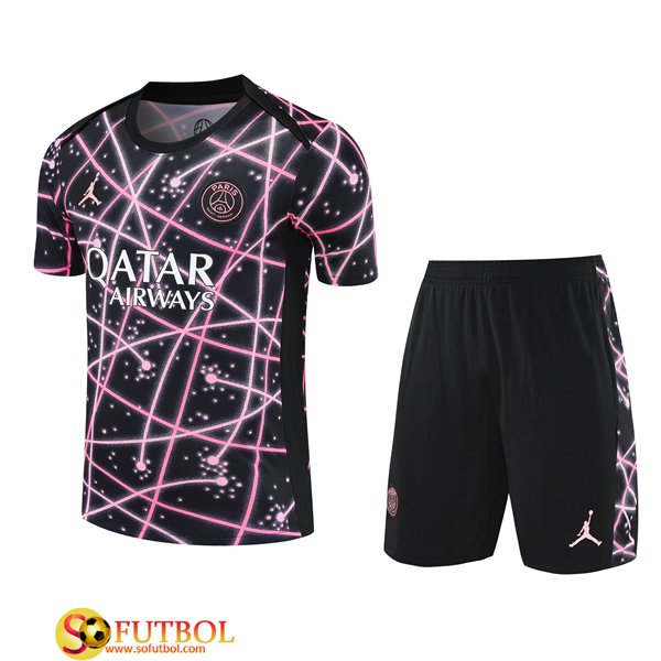 Camiseta Entrenamiento PSG Ninos Negro/Rosa 2025/2026