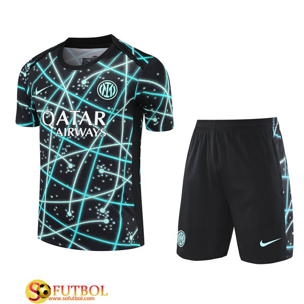 Camiseta Entrenamiento Inter Milan Ninos Negro/Azul 2025/2026