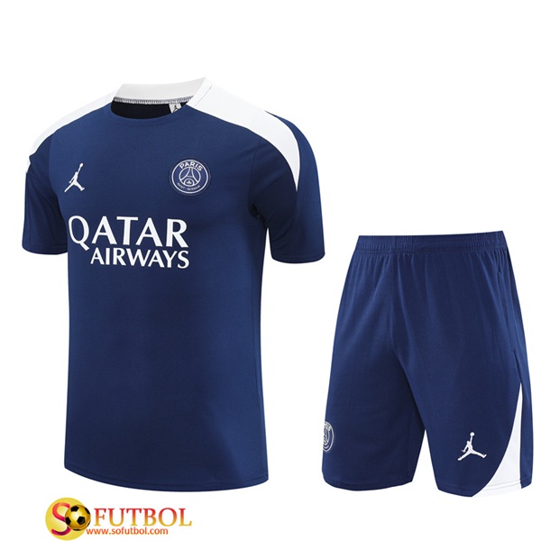 Camiseta Entrenamiento PSG Ninos Azul/Blanco 2025/2026