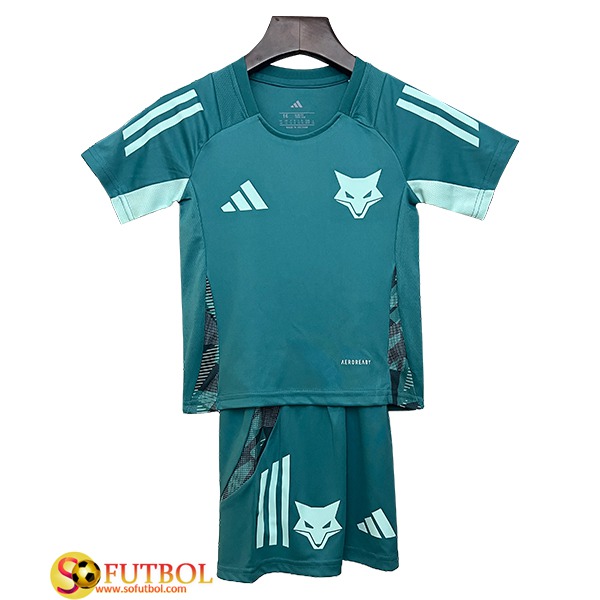 Camiseta Entrenamiento Cruzeiro Ninos Verde 2025/2026 -02