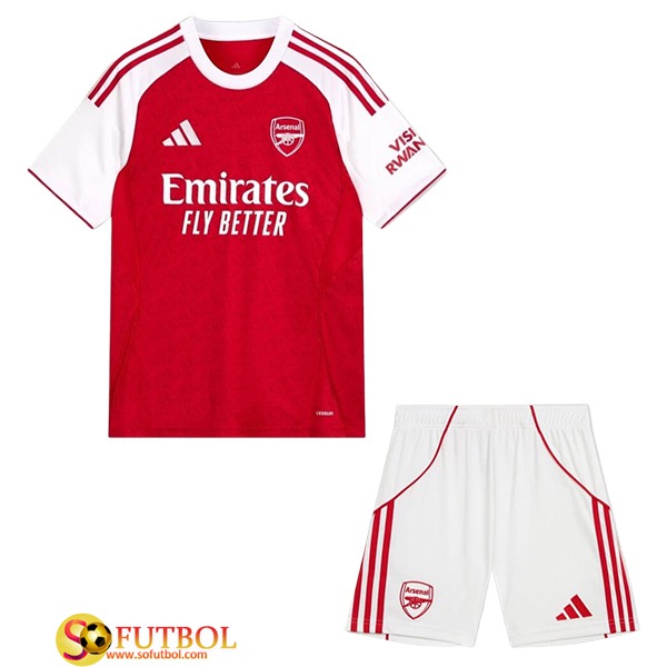 Nueva Camisetas De Futbol Arsenal Ninos Primera 2025/2026