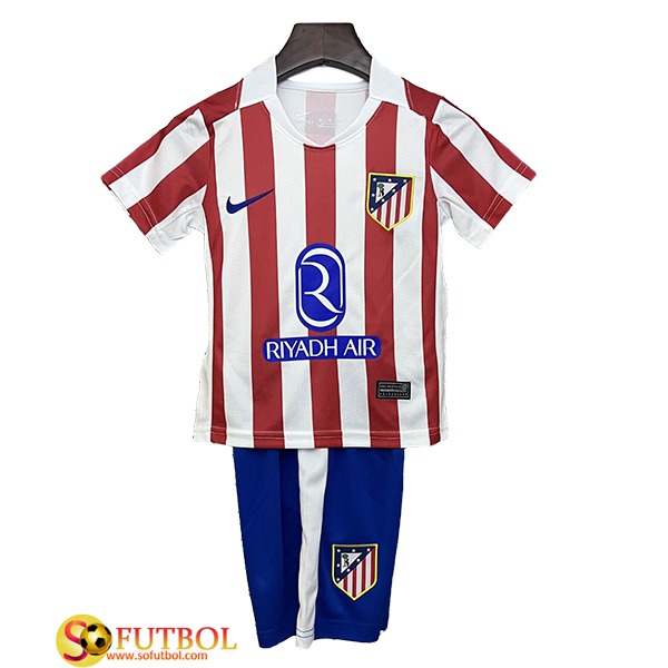Camisetas De Futbol Atletico Madrid Ninos Primera 2025/2026