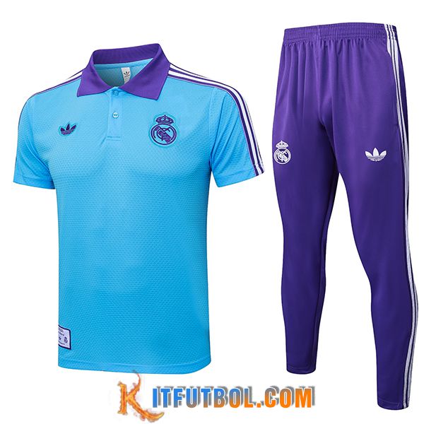 Camiseta Polo Real Madrid Azul/Violeta 2025/2026