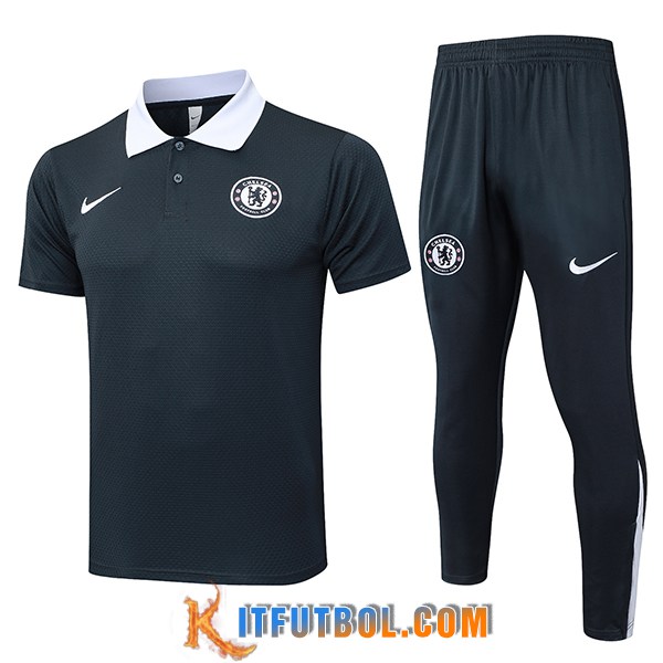 Camiseta Polo FC Chelsea Gris Oscuro 2025/2026