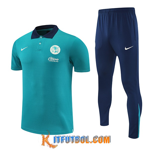 Camiseta Polo Club America Verde 2025/2026