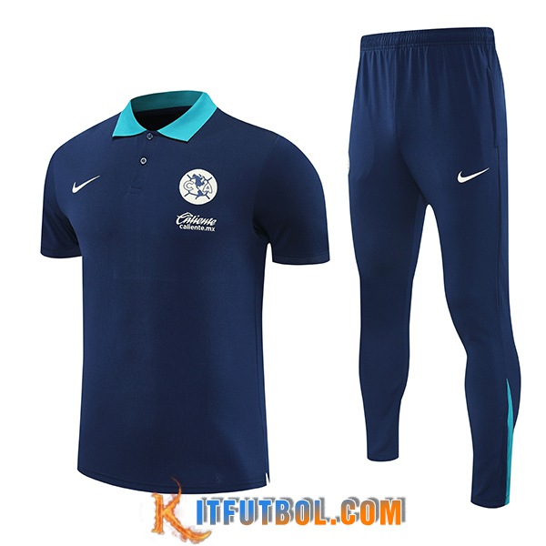 Camiseta Polo Club America Azul Oscuro 2025/2026