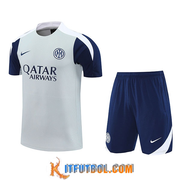 Camiseta Entrenamiento Inter Milan Gris/Azul/Blanco 2025/2026
