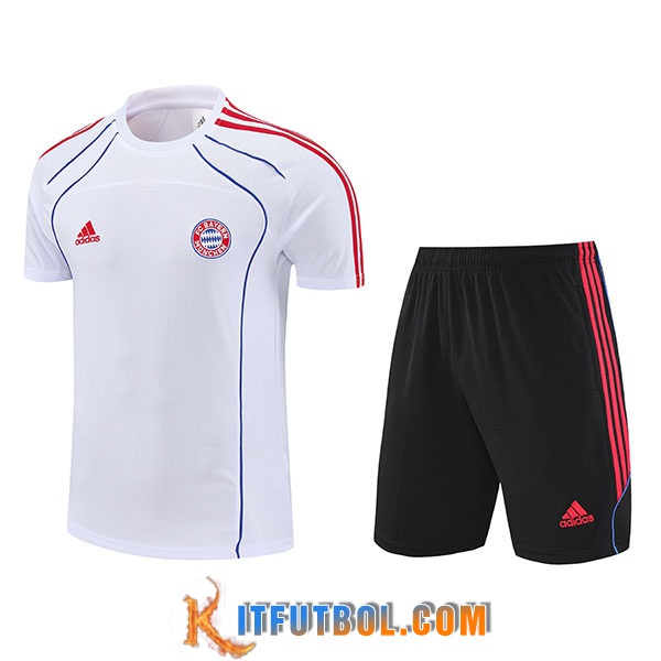 Camiseta Entrenamiento Bayern Munich Blanco/Rojo/Negro 2025/2026