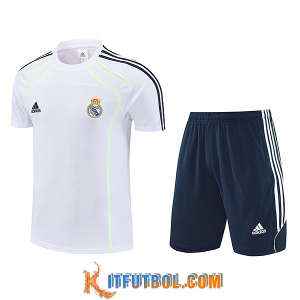 Camiseta Entrenamiento Real Madrid Blanco/Negro/Verde 2025/2026 -02