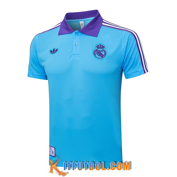 Camiseta Polo Real Madrid Azul/Violeta 2025/2026
