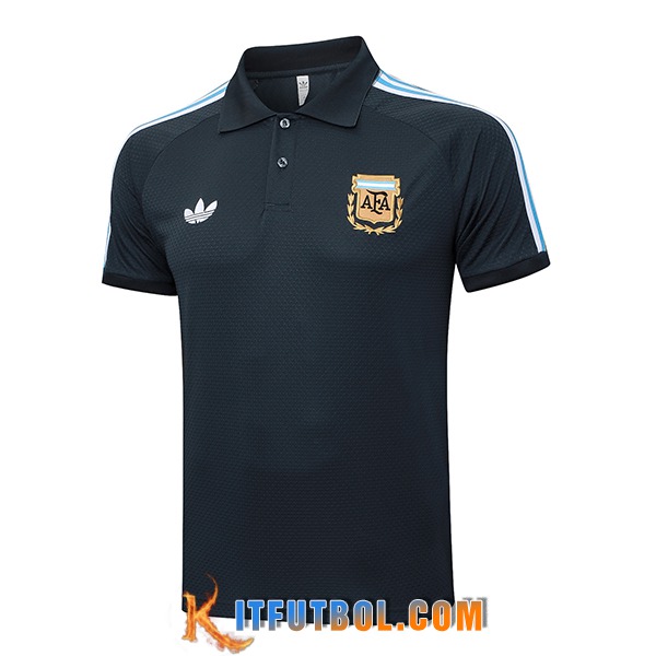 Camiseta Polo Argentina Gris Oscuro 2025/2026