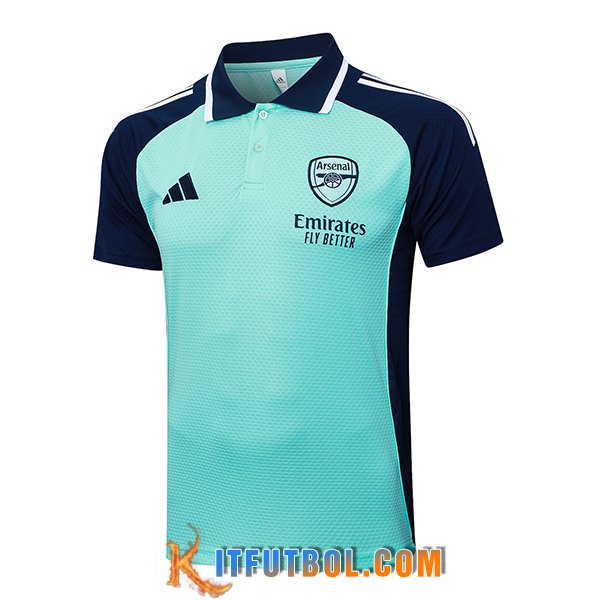 Camiseta Polo Arsenal Verde/Azul 2025/2026