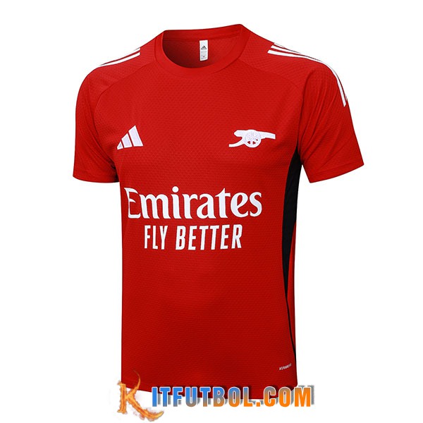 Camiseta Entrenamiento Arsenal Rojo/Blanco/Negro 2025/2026