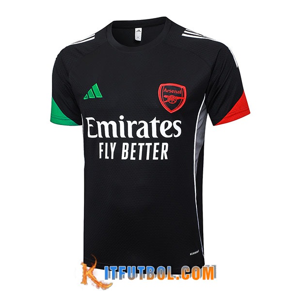 Camiseta Entrenamiento Arsenal Negro 2025/2026