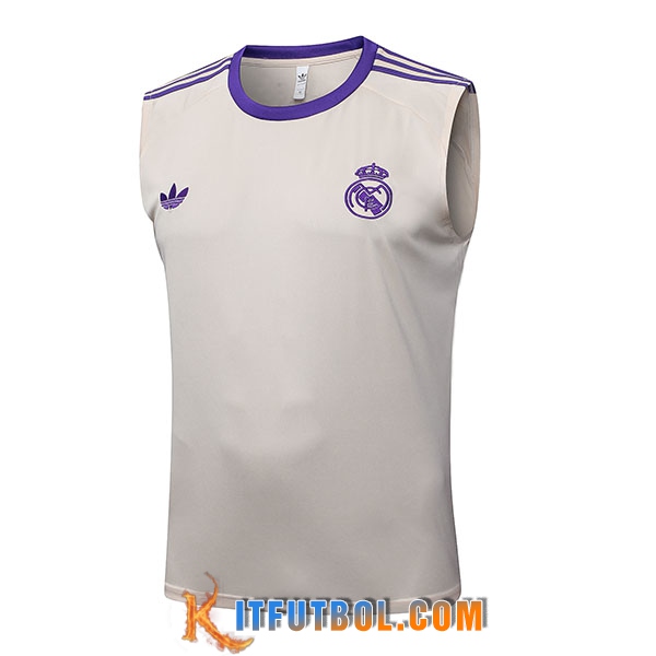 Chalecos De Futbols Real Madrid Beige/Violeta 2025/2026