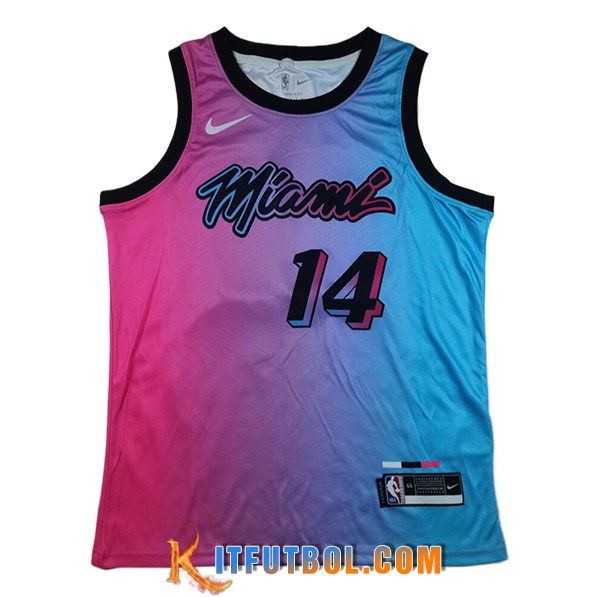 Camisetas NBA Miami Heat (HEEEO #14) 2025/26 Azul/Violeta