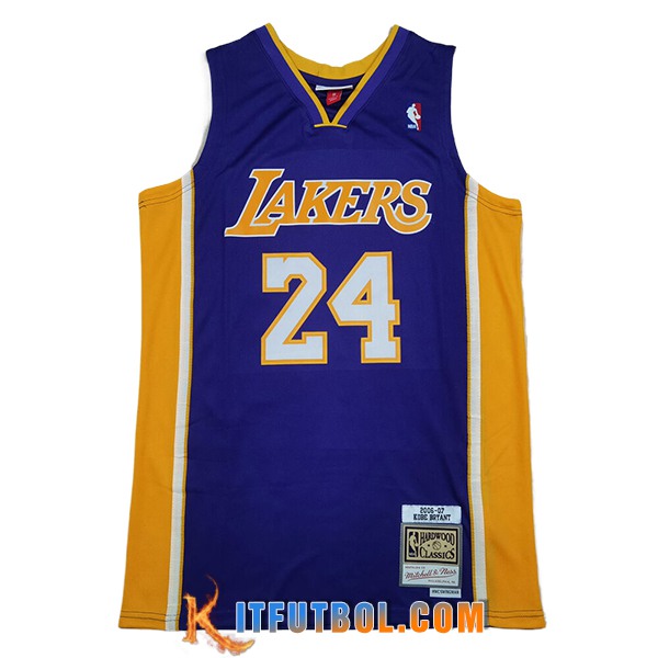 Camisetas NBA Los Angeles Lakers (BRYANT #24) 2025/26 Violeta/Amarillo