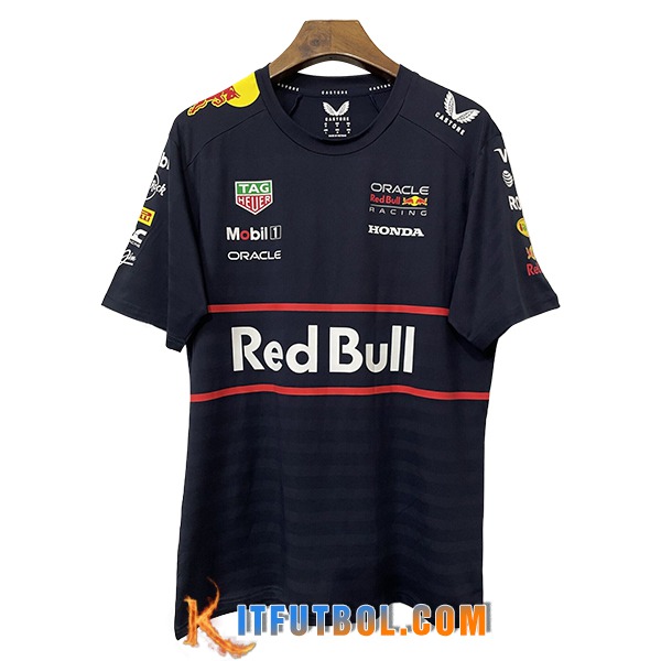 Camiseta de manga corta RedBull Racing Team Azul Oscuro 2025