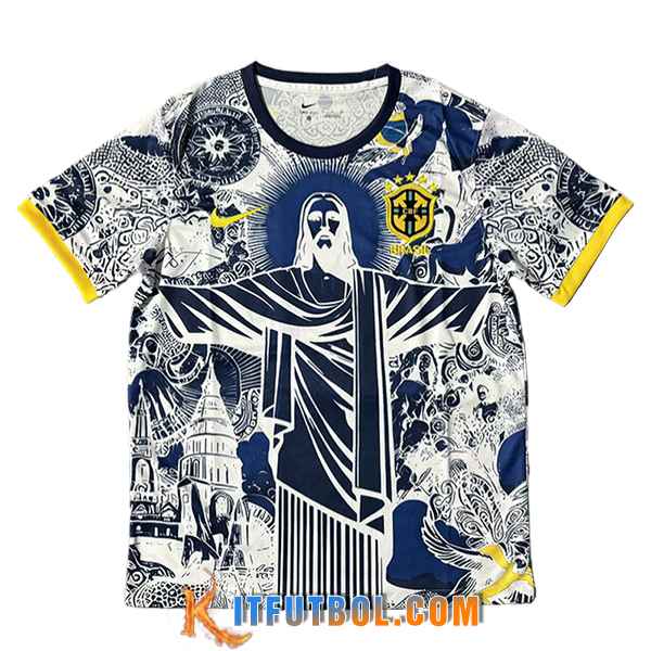 Camiseta Equipo Nacional Brasil Special Edition Blanco/Azul 2025/2026