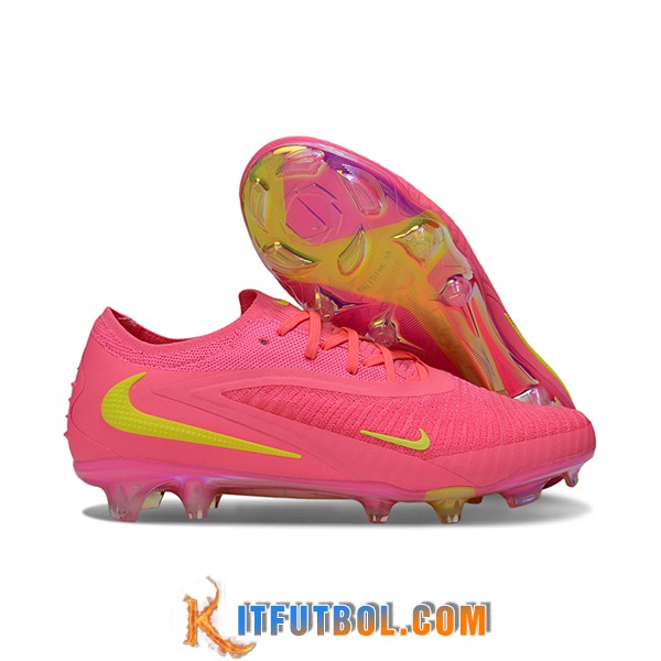 Nike Botas De Fútbol Phantom GX III Elite FG Rosa/Amarillo