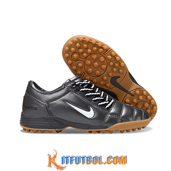 Nike Botas De Fútbol T90 TF Gris/Blanco