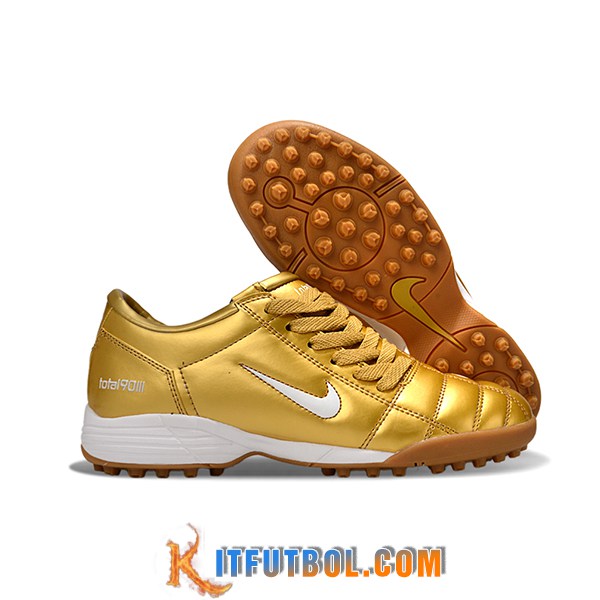 Nike Botas De Fútbol T90 TF Amarillo/Blanco