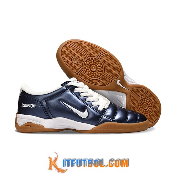 Nike Botas De Fútbol T90 IC Azul/Negro
