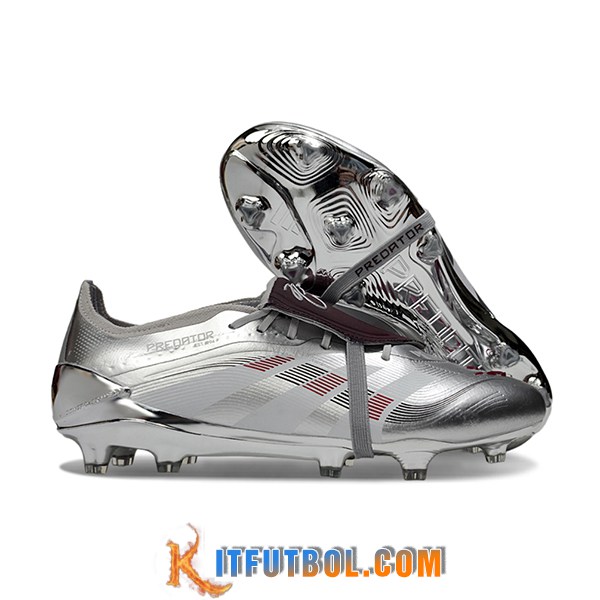 Adidas Botas De Fútbol 25 Predator Elite Tongue FG Gris