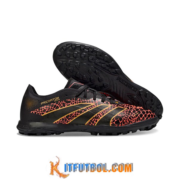 Adidas Botas De Fútbol PREDATOR 25 ELITE TF BOOTS Negro/Rojo/Amarillo