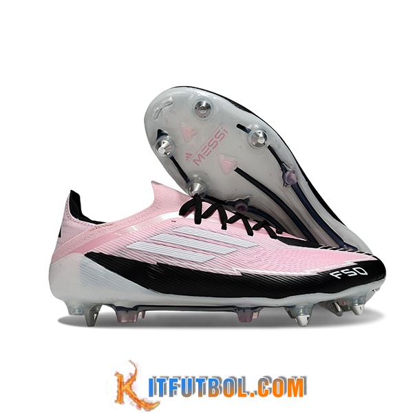 Adidas Botas De Fútbol F50 Elite SG Rosa/Negro/Blanco