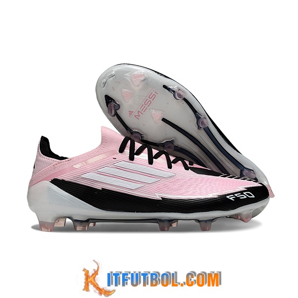 Adidas Botas De Fútbol F50 Elite FG Rosa/Negro/Blanco -02