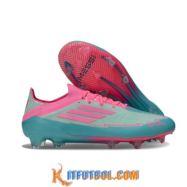 Adidas Botas De Fútbol F50 Elite FG Verde/Rosa -02