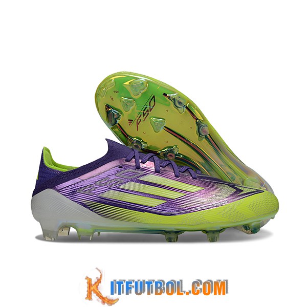 Adidas Botas De Fútbol F50 Elite FG Violeta/Verde