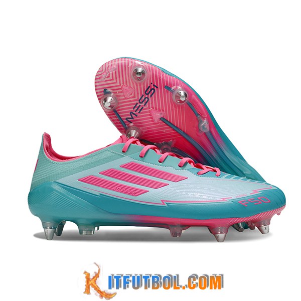 Adidas Botas De Fútbol F50 ELITE SG Verde/Rosa -03