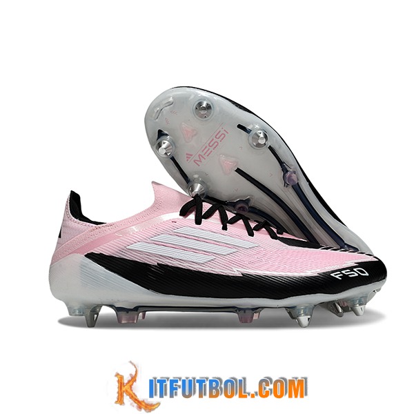 Adidas Botas De Fútbol F50 Elite SG Rosa/Negro/Blanco -02