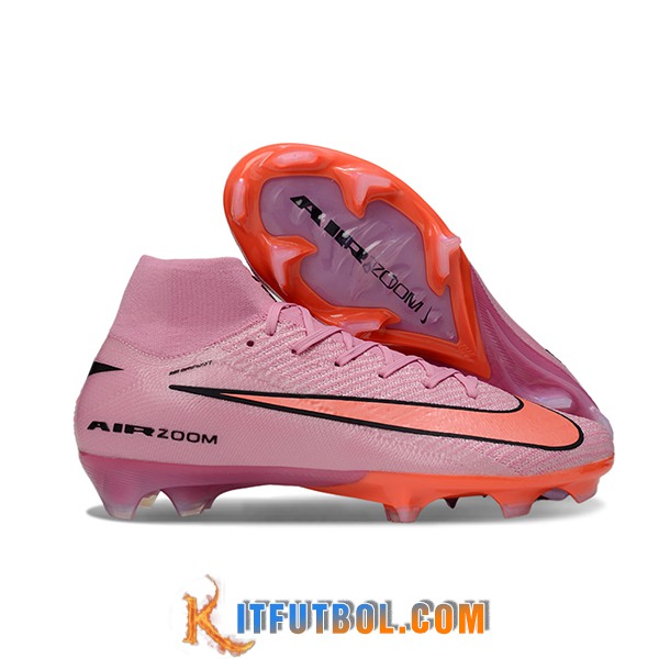 Nike Botas De Fútbol Air Zoom Mercurial Superfly IIX Elite FG Rosa/Naranja