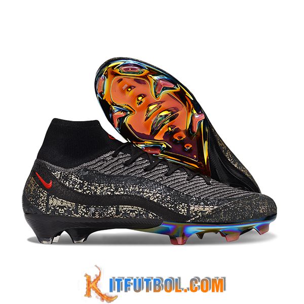 Nike Botas De Fútbol AIR Zoom Mercurial Vapor 16 Elite AIR MAX 95 XXV FG Negro
