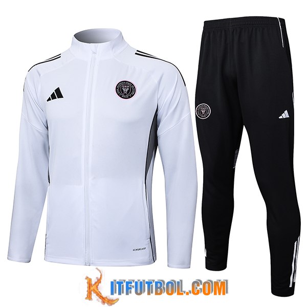 Chandal Equipos De Futbol Chaquetas Inter Miami CF Blanco/Negro 2025/2026