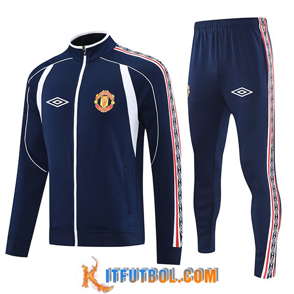 Chandal Equipos De Futbol Chaquetas Manchester United Azul Oscuro 2025/2026