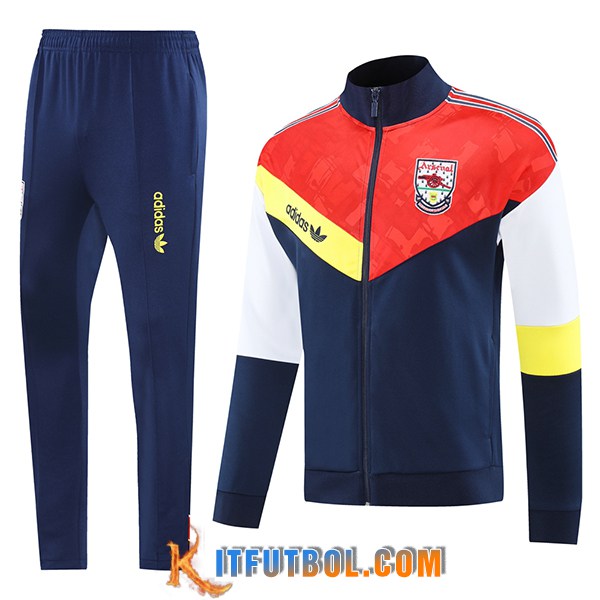 Chandal Equipos De Futbol Chaquetas Arsenal Azul/Naranja/Blanco/Amarillo 2025/2026