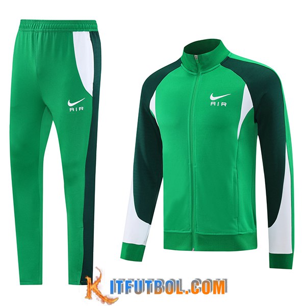 Chandal Equipos De Futbol Chaquetas Nike Verde/Blanco 2025/2026