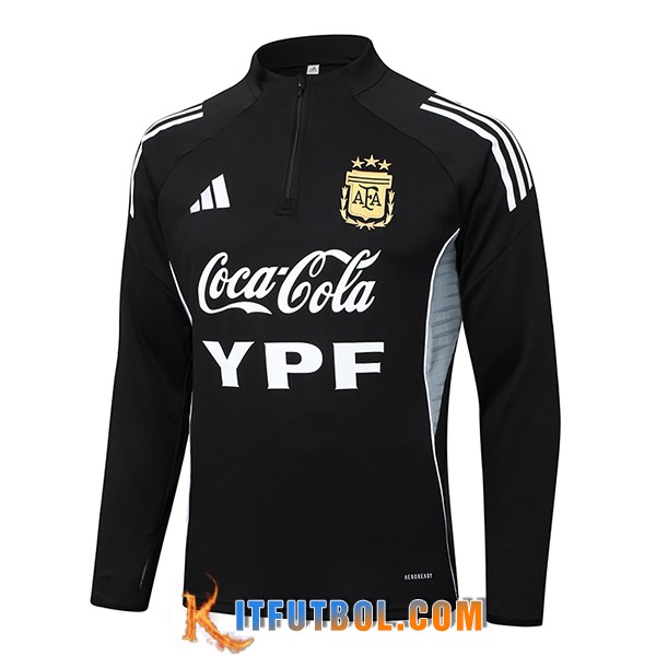 Sudadera De Entrenamiento Argentina Negro/Gris 2025/2026