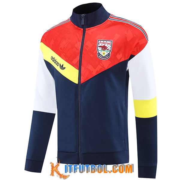 Chaquetas Futbol Arsenal Azul/Naranja/Blanco/Amarillo 2025/2026