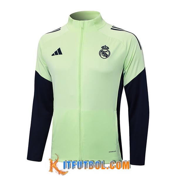 Chaquetas Futbol Real Madrid Verde/Azul 2025/2026