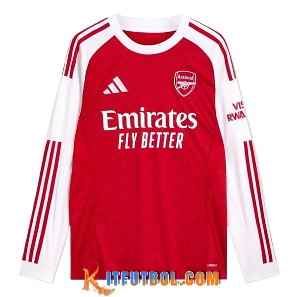 Nueva Camisetas De Futbol Arsenal Manga Largas Primera 2025/2026