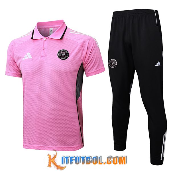 Camiseta Polo Inter Miami CF Rosa/Gris 2025/2026