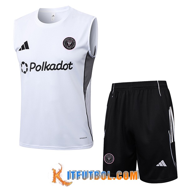 Camiseta Entrenamiento sin mangas Inter Miami CF Blanco/Negro 2025/2026